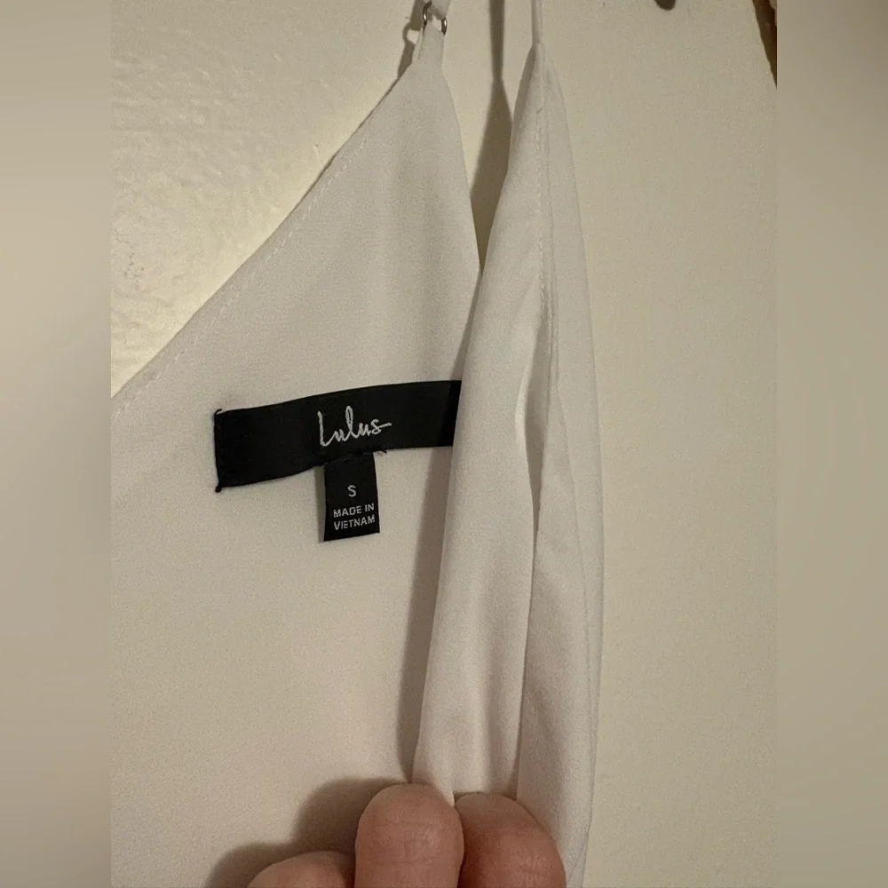 Lulu's White High Low Wrap Dress - Picture 5 of 8